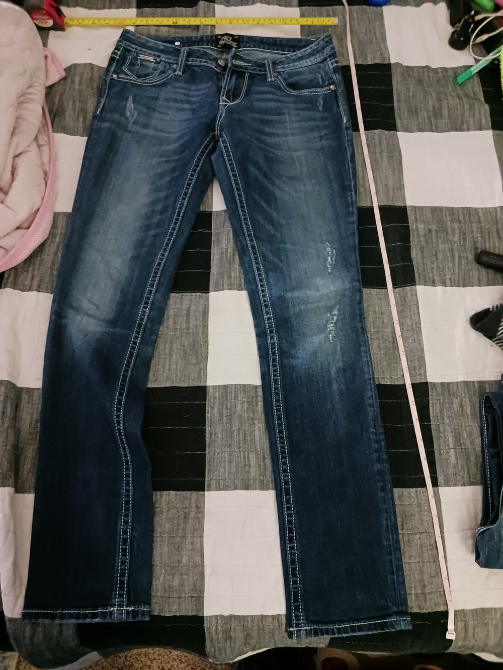 Express Skinny Women’s Jeans - Blue Denim - Picture 2 of 4